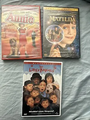 3 NEW DVD’s “Annie” “Matilda” & “The Little Rascals” • $8.75