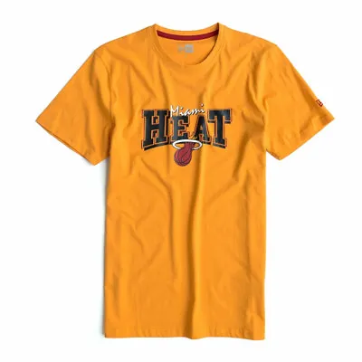 NEW ERA Miami Heat Basketball Cotton T-shirt [orange] • £24.95