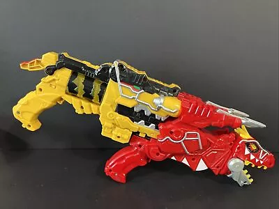 £29.95 • Buy Power Rangers Deluxe Dino Charge Yellow DX Gun + Red T-Rex Super Morpher S12
