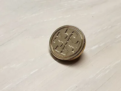 $11.31 • Buy One (1) Tory Burch Replacement Logo Shank Button 0.75  Gold Tone Craft Jewelry