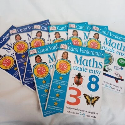 £16 • Buy Carol Vorderman Maths Made Easy 8 Book Ages 7-8, 8-9 & 10-11 As New Unused