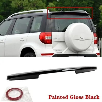 Fit For Skoda Yeti 09-17 5l Rear Roof Boot Tail Lid Spoiler Wing Gloss Black • £57.21