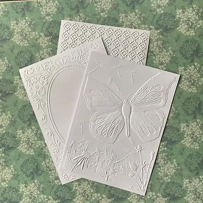 £2.85 • Buy Embossed Cardstock 5  X 7  White For Card Making, Crafting