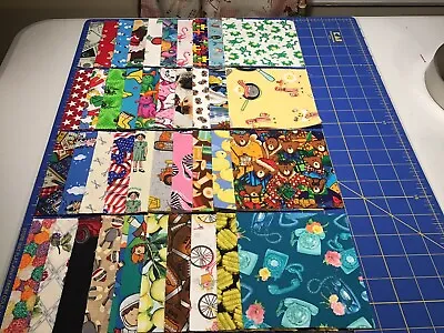 I SPY Quilt Squares Lot Of (40)  5 X5  100% Cotton Rotary Cut RARE SQUARES • $9