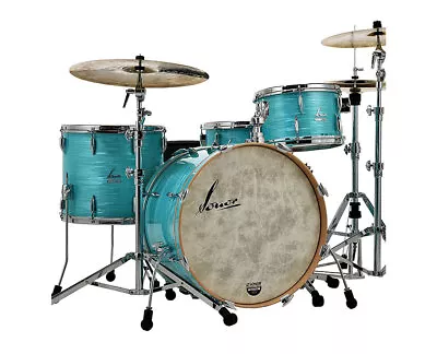 Sonor Vintage Series 3-pc Shell Pack W/22  Kick & Mount - California Blue - Used • $3389.99