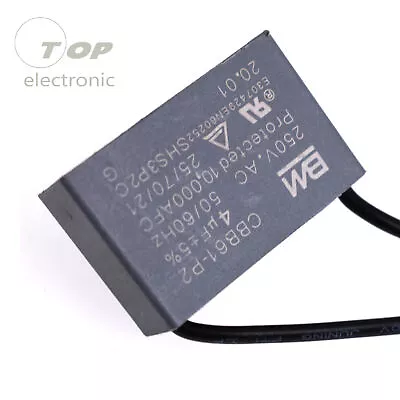 4UF CBB61 AC 250V Rectangle Non Polar Motor Strating Capacitor • $2