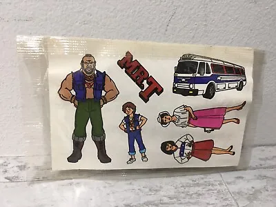 1983 Mr. T Cereal Prize PREMIUM Stickers NIP New Cello Pack Ruby Spears Big T's • $14.99