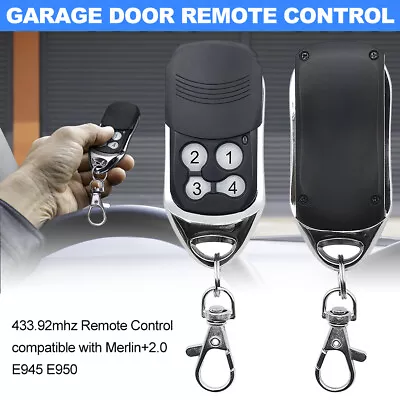 For Merlin+ 2.0 MR650EVO MR850EVO Garage Gate Door Remote Control 433.92mhz • $24.99