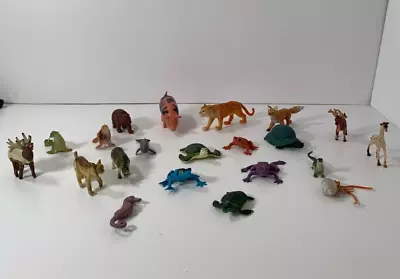 Vintage Mixed Lot Of Hard Plastic & Other Materials Miniature Animals Farm Zoo • $19.97