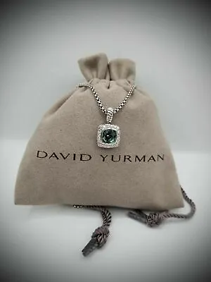 David Yurman Petite Albion Pendant Necklace With Prasiolite And Diamonds 17  • $329