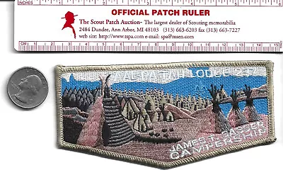 OA Lodge 237 Aal-Pa-Tah James T. Sasser Campership Grey Border Flap • $2.99