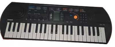 CASIO SA-76 44-Key Mini Electronic Keyboard - Orange - Battery Powered Tested!  • $39.99