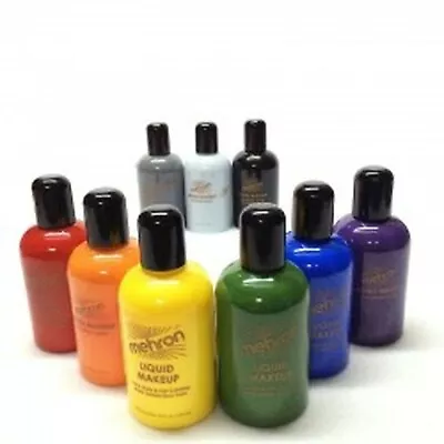 Mehron Liquid Makeup 4.5oz Bottle Professional Water Base Face & Body Paint • $5.99