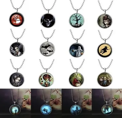 Glow In The Dark Funny Character Luminous Silver Pendant Neckace Free Gift Bag • $15.99