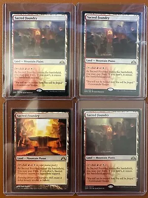 Sacred Foundry X4 Playset 4x Mixed Sets Mtg Magic The Gathering  • $57