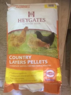 Heygates Country Layers Pellets 20kg     A Complete Free Range Poultry Feed • £19.50