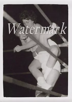 Vintage Wrestling Women Original Photos B&W Original Print 5  X 7  • $38.50