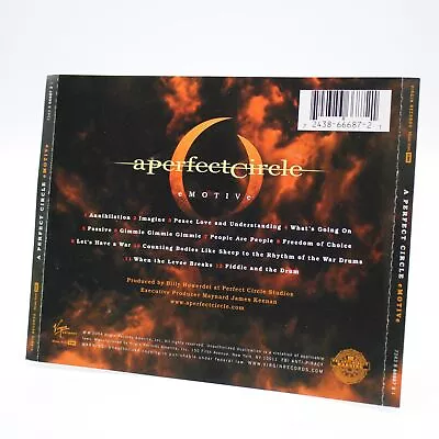 BACK INSERT ONLY A Perfect Circle AMotion 7243 5 44110 07 • $1.09