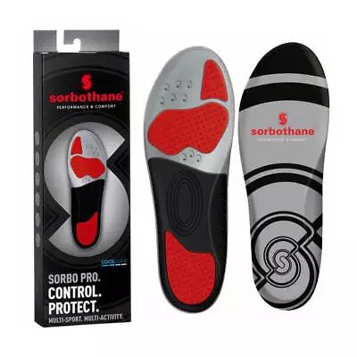 Sorbothane Sorbo Pro Shoe Insoles Arch Support Sports Running Shock Absorbing • £15.99