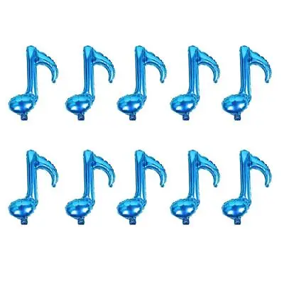 10 Pieces Novelty Single Musical Note  Balloon Concert Wedding Party Prom • $6.68
