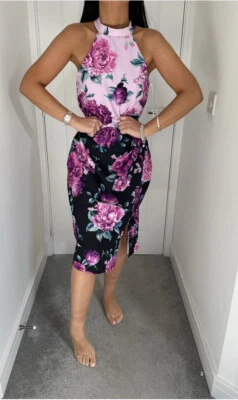 £15 • Buy Brand New With Tags Lipsy Dulcie  Halterneck Tightfit Bodycon Dress Size 10