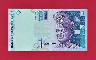 1 RINGGIT 1998 MALAYSIA UNC Note (P-39b.2) RARE 3-LETTERS PREFIX Sign: Z.A Aziz • $2.22