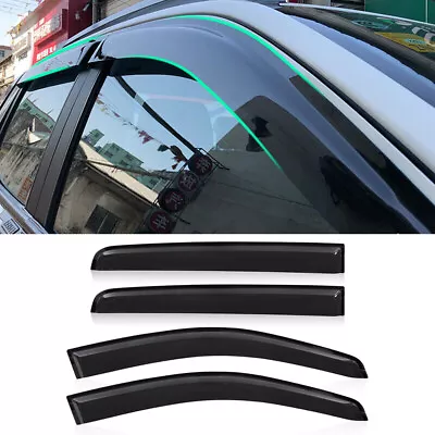 Weathershields Window Visors For Ford Ranger 2012-2022 Dual Cab PX PX2 PX3 Black • $49.81