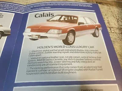 1984 HOLDEN Range Sales Brochure VK Commodore Calais Gemini Camira Astra • $29.95