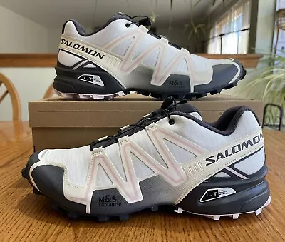 Salomon Speedcross 3 Men US 12 White Black Ebony Pink Sport Style Mesh Trail Run • $75.60