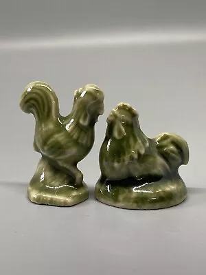 Wade Whimsies Red Rose Tea Figurines Rooster & Hen Set 5 Noah’s Ark Series • $9