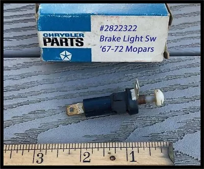 NOS 1967-1972 Mopar Brake Light Switch Plymouth Dodge A & B-body 1969-1970 Cuda • $44.55