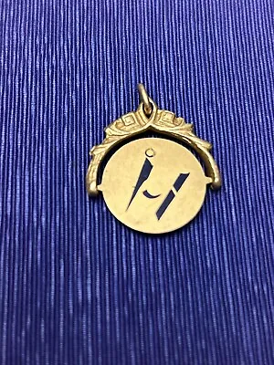 14kt Gold Masonic Pendant Spinner Square Compass 5 Grams Stunning • $250