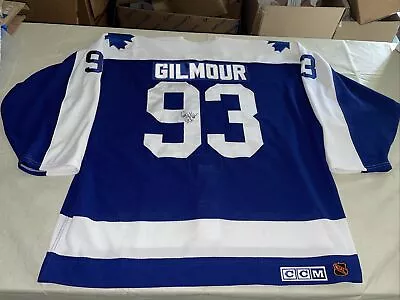 56 Auto Authentic Doug Gilmour Jersey Toronto Maple Leafs Vintage Clean Sewn Men • $220