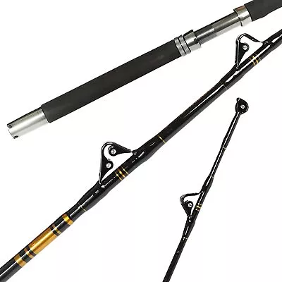 Fiblink 1-Piece/2-Piece Saltwater Offshore Heavy Trolling Rod Big Game Roller • $77.55