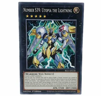 YUGIOH Number S39: Utopia The Lightning BLC1-EN150 Common 1st Edition NM-MINT • £0.99