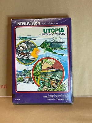 New Old Stock Nos Utopia FACTORY SEALED By Mattel INTELLIVISION Never Opened • £35