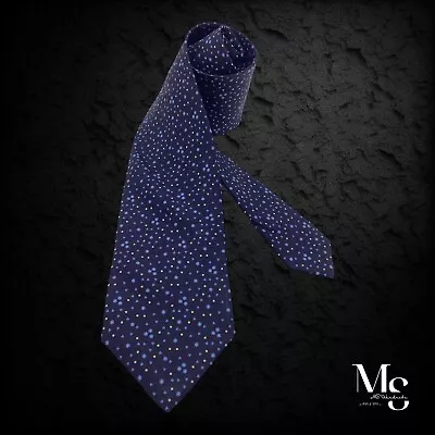 E. MARINELLA Blue Floral Luxury Silk Tie Hand Made In Italy W: 3.25  EX COND • $99