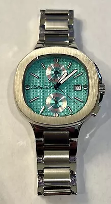 Mathey-Tissot Evasion Chronograph Quartz Teal Dial H152CHATIF. NO RESERVE! Wow. • $102.50