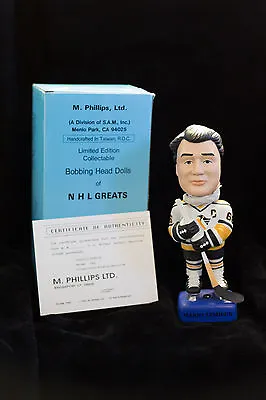 Mario Lemieux Pittsburgh Penguins SAM's Bobbing Head Doll  W/ COA -Special NIB • $40.95