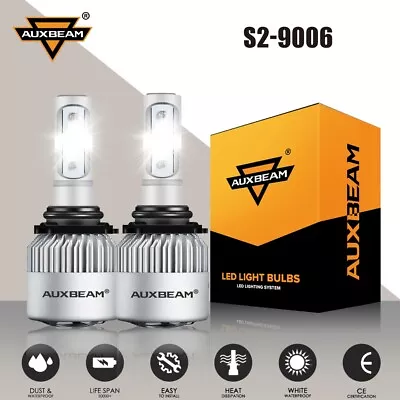 AUXBEAM 9006 LED Headlight Bulb Conversion Kit Low Beam White Super Bright 6500K • $21.99