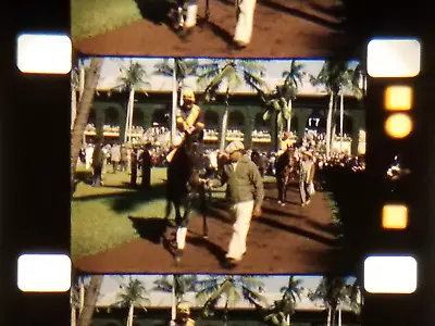 16mm Home Movie ~1946 Miami Beach Hialeah Park Race Track • $24.95