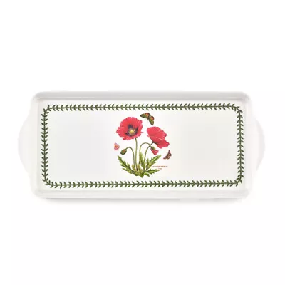 Melamine Sandwich Tray Poppy Motif 15.1 X 6.5 Inches By Pimpernel Botanic Garden • $14