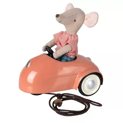 Maileg Mouse Car Dark Coral Miniature Vehicle For Mouse Adventures • $69