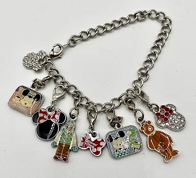 Vintage Disney Charm Bracelet Mickey Minnie Fozzie Gonzo Muppets Free Shipping • $34.99