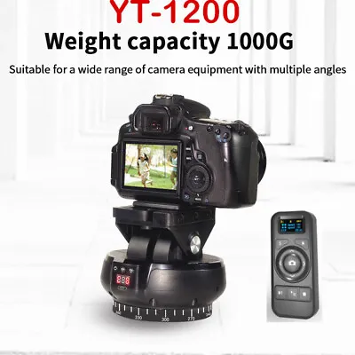 YT-1200 Remote Pan Tilt Motorized Auto Panoramic Head Remote Control Stabilizer • $65