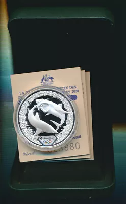 Australia: 2000 $5 1oz Silver  Sydney Olympics - Shark & Coral. Proof • $64.99