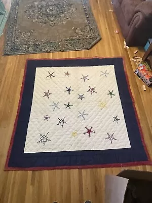 Vintage Snowflake Quilt Wall Hanging • $150