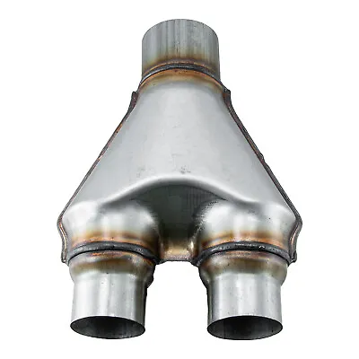 2.5”Single/2  Dual Universal Y Pipe Adapter Exhaust Pipe AUS Stainless Steel • $40.99
