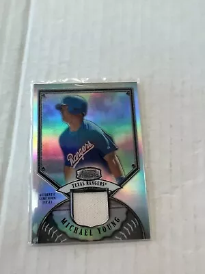 Michael Young 2007 Sterling Refractor Jersey Card #BS-MY Serial #135/199 • $6