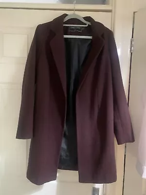 Covent Garden London Ladies Maroon Designer Coat Size  UK 8 • £3